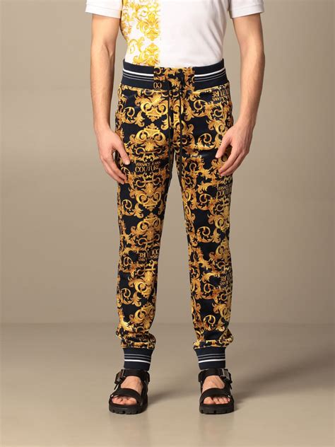 versace jogging pants|versace denim pants.